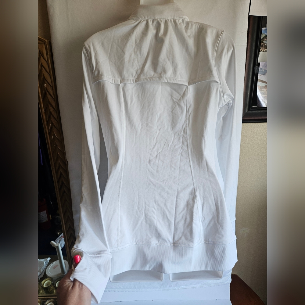 Fabletics White Athletic Zip Jacket – New With Ta… - image 5
